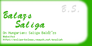 balazs saliga business card